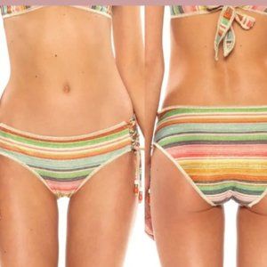Becca West Village stripe swim bottoms, size small, worn once